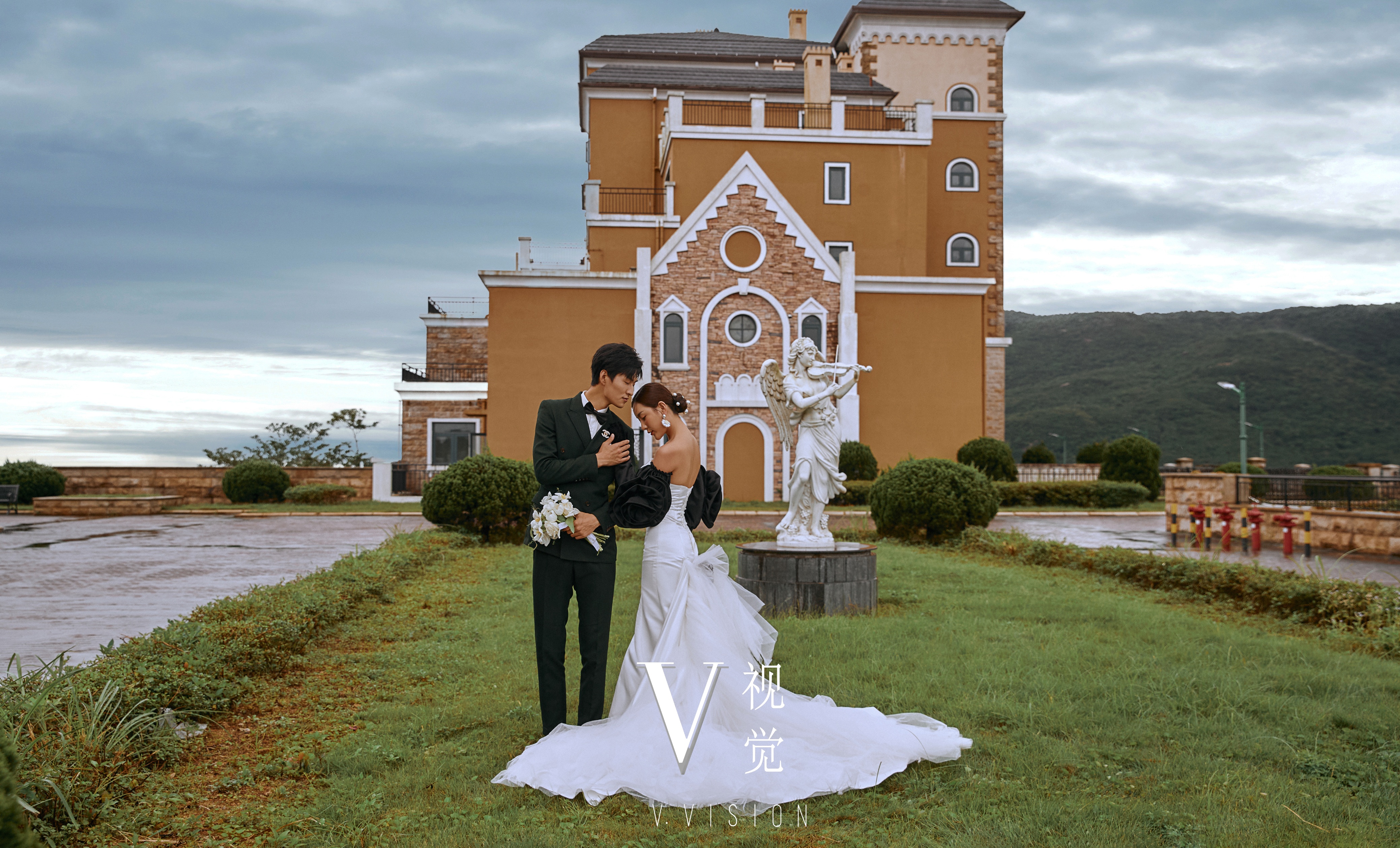 电影风格的婚纱照怎么拍,被闺蜜赞爆的法式优雅婚纱照