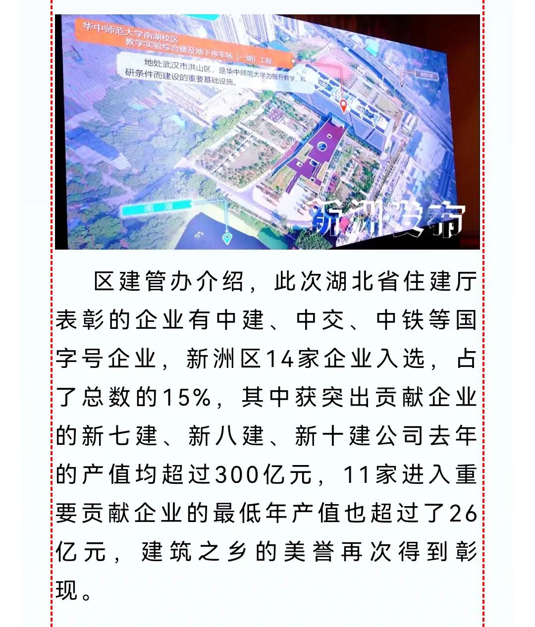 2022年1月湖北建筑施工企业荣誉榜,新洲建筑之乡