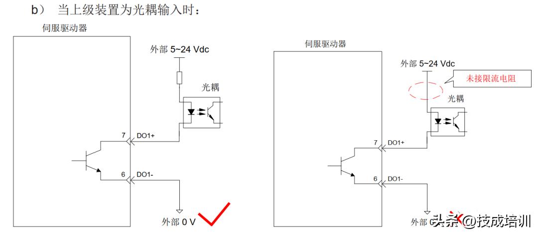 汇川伺服与plc接线方法,汇川伺服电机接线图与实物图