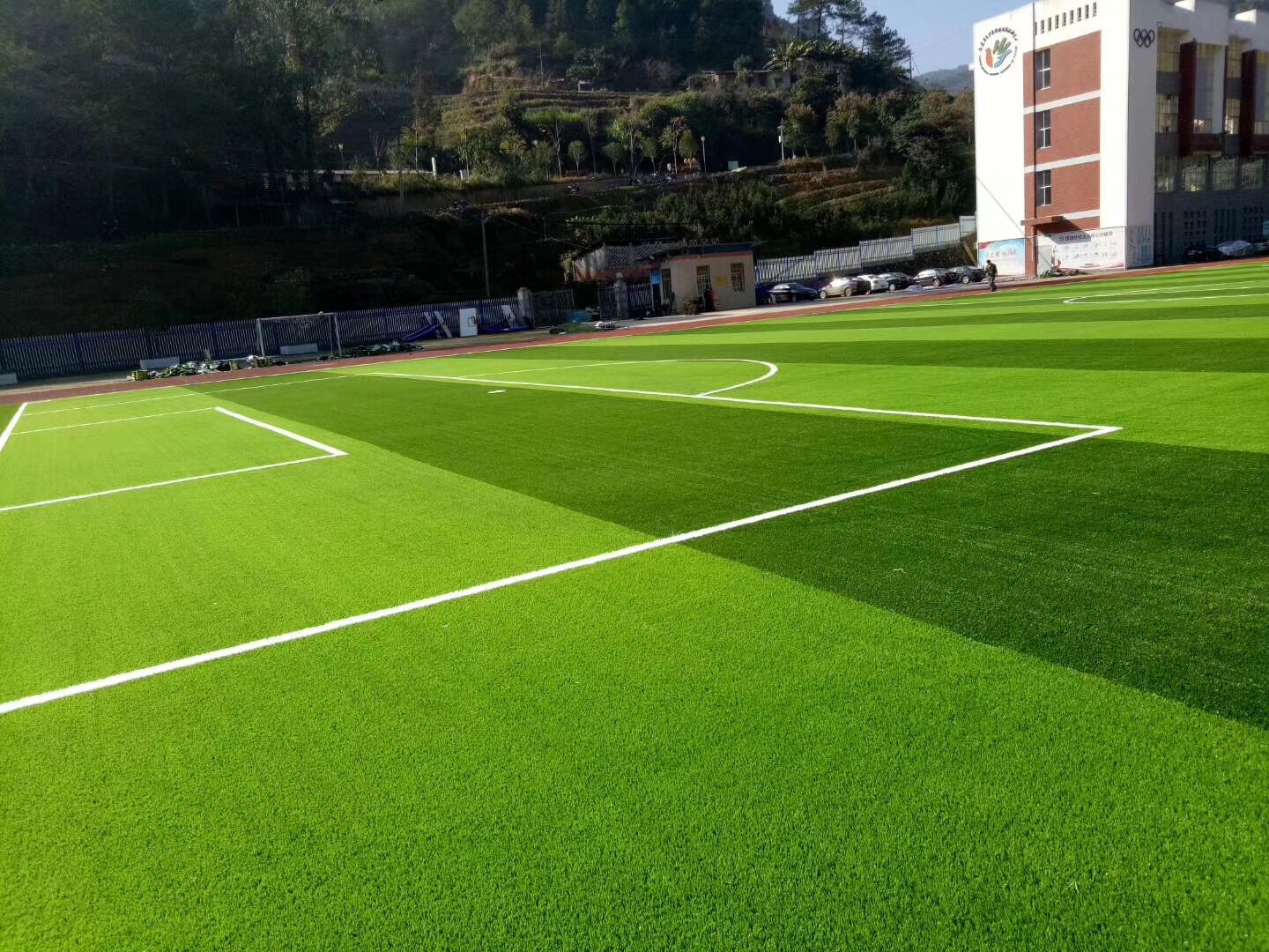 小学足球场人造草坪每平方报价,学校足球场人造草坪多少钱