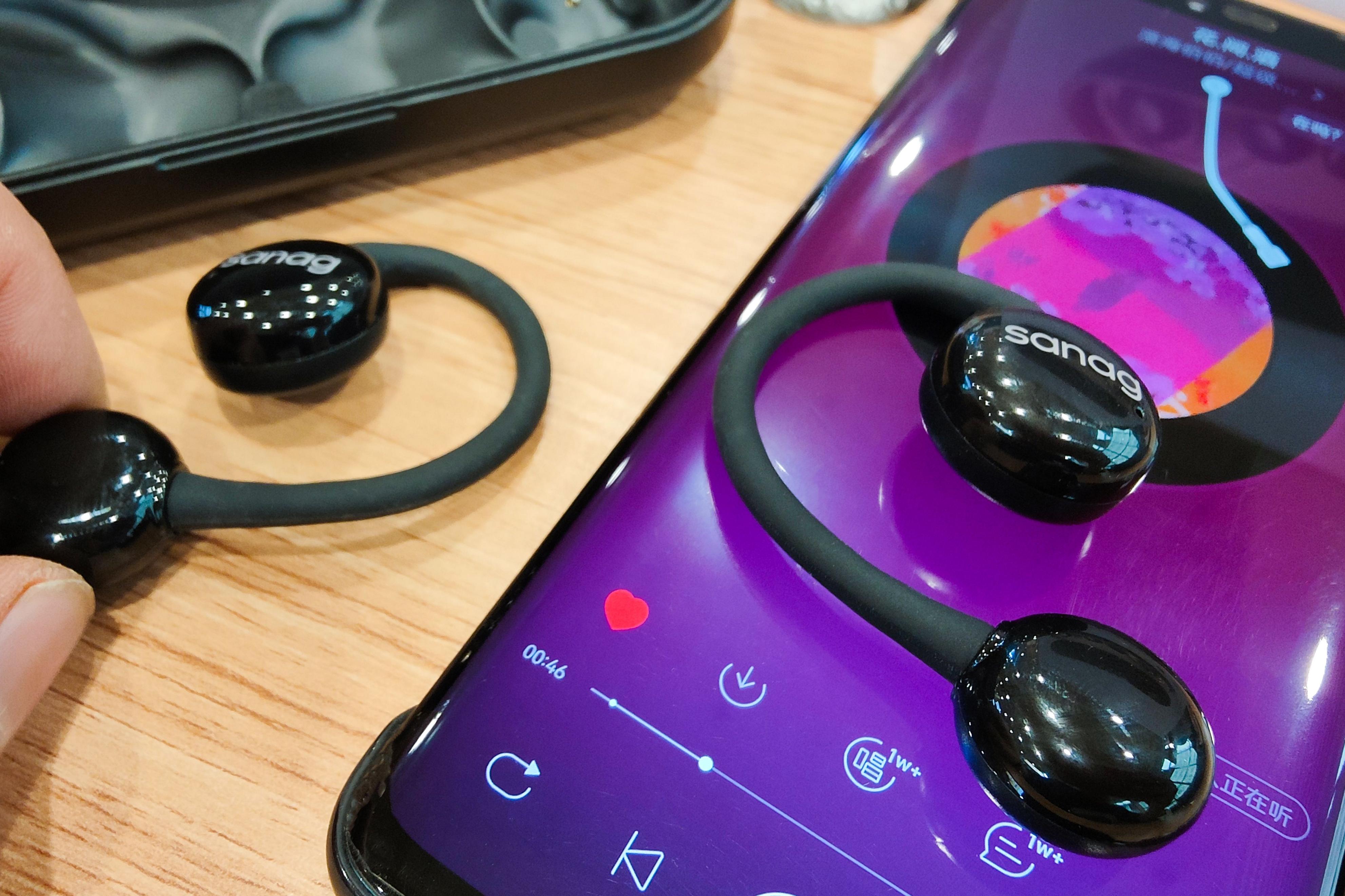 sanag塞那挂耳式耳机测评,sanag耳夹式蓝牙耳机真实体验