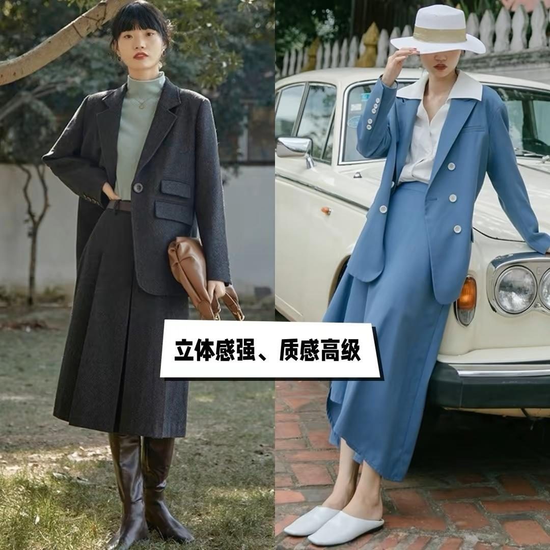 连衣过膝裙气质高级感,洋气时髦过膝裙搭配