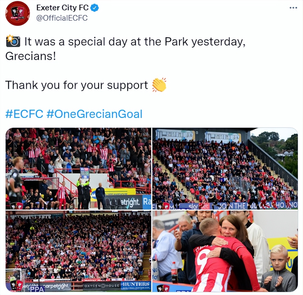 人家的足球文化！英甲球队签下已故前锋的儿子，重启封存的球衣