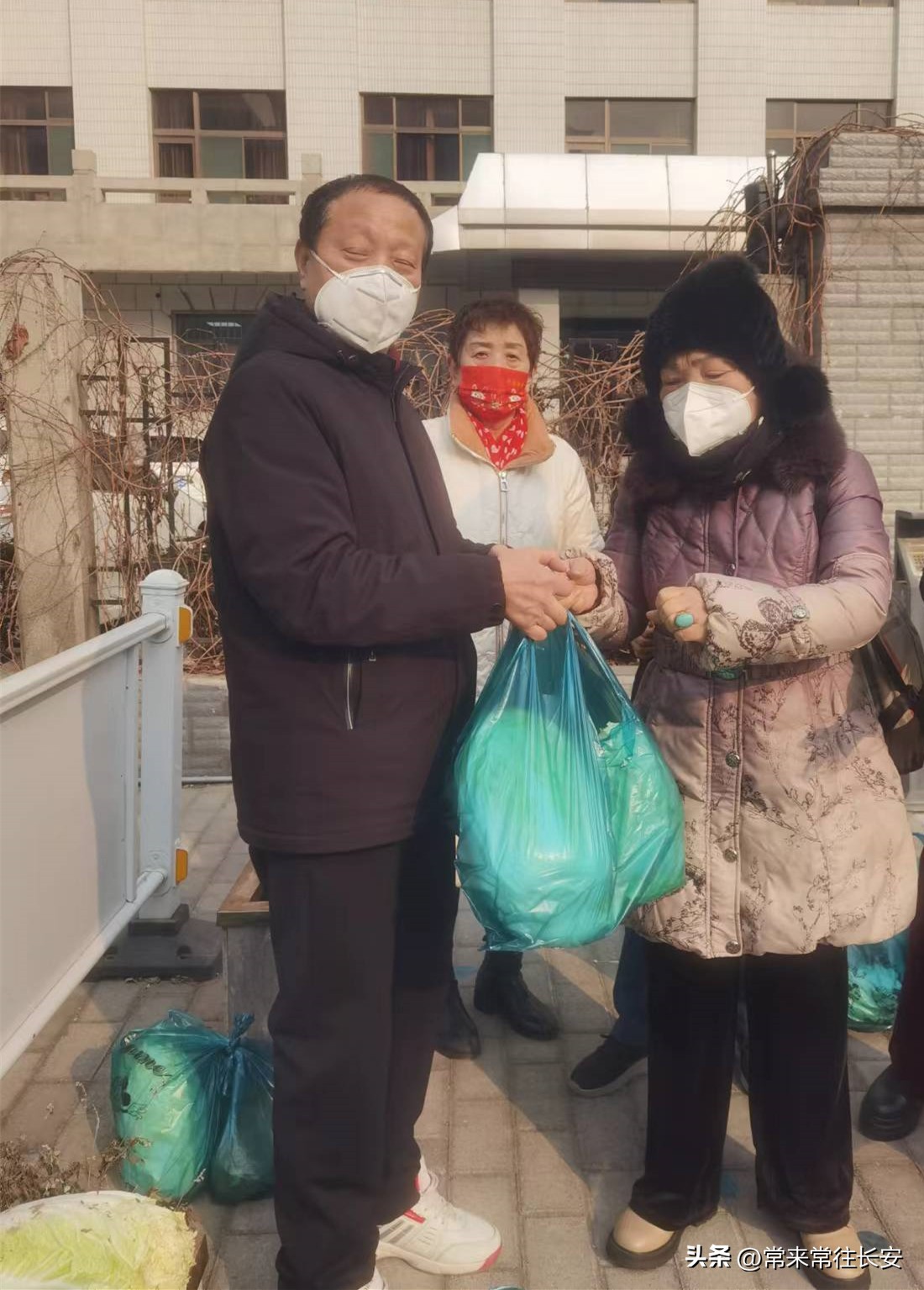 南院门蒲公英志愿者相互关守“白菜萝卜表示我一点心意”西安之声