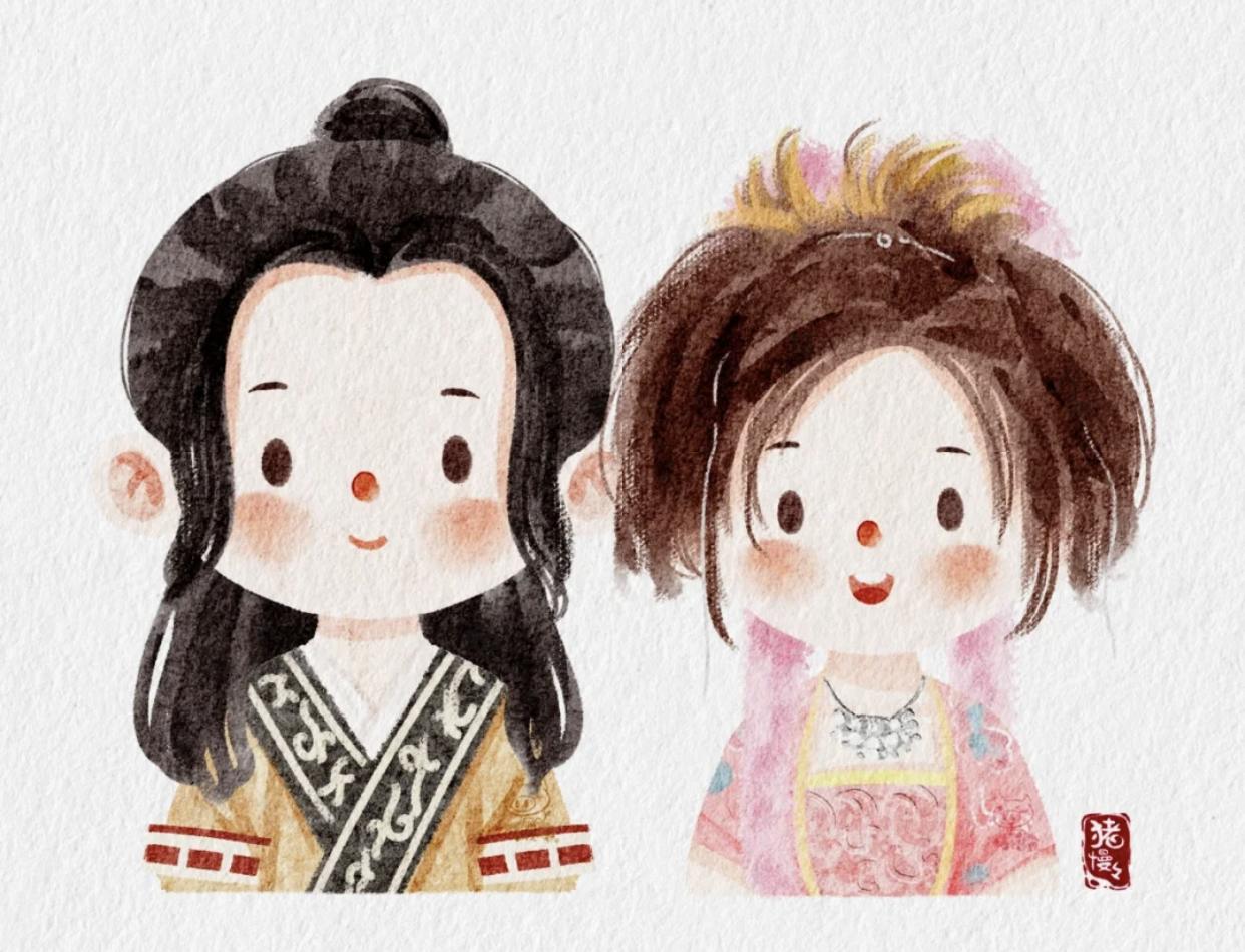 影视剧中的插画,影视剧里的人物插画