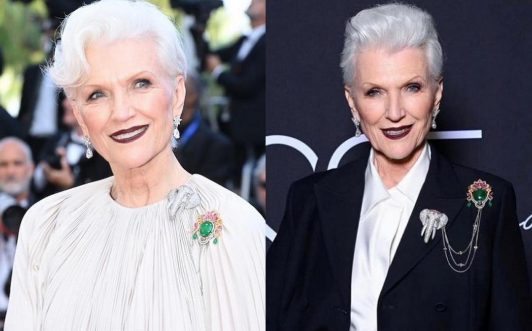 74岁马斯克妈妈来中国,穿国货超惊艳!为什么她越老越飒?