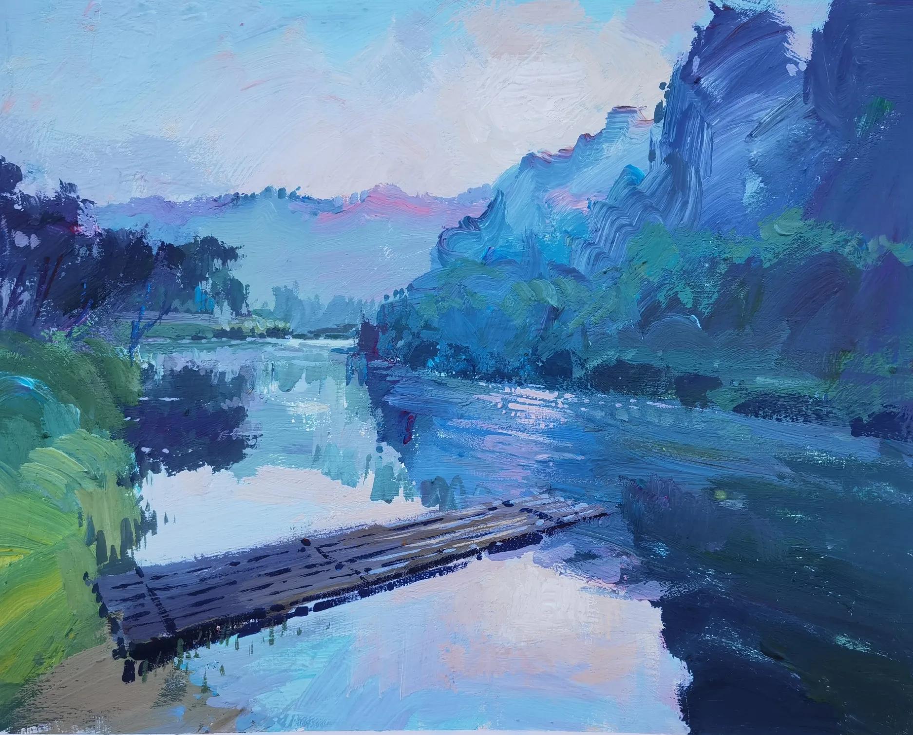 叶县迎国庆书画展,叶县融通实验高中国庆画展