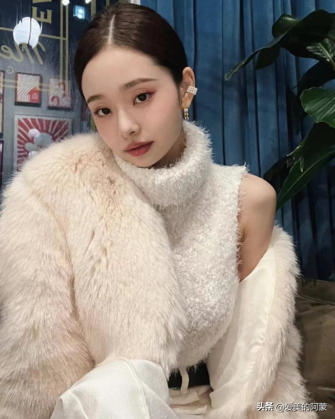 猫系拽姐宋智雅卷发,猫系拽姐眼妆宋智雅