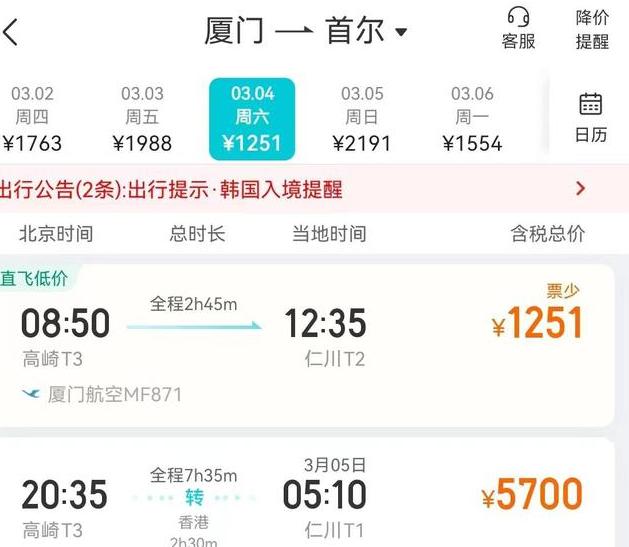 入境韩国无需进行核酸检测,部分平台赴韩国签证搜索量增长