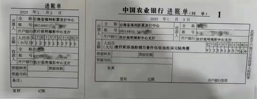 中奖者身份,中奖人的信息