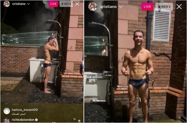 c罗直播一分钟三万欧,c罗现场直播接吻