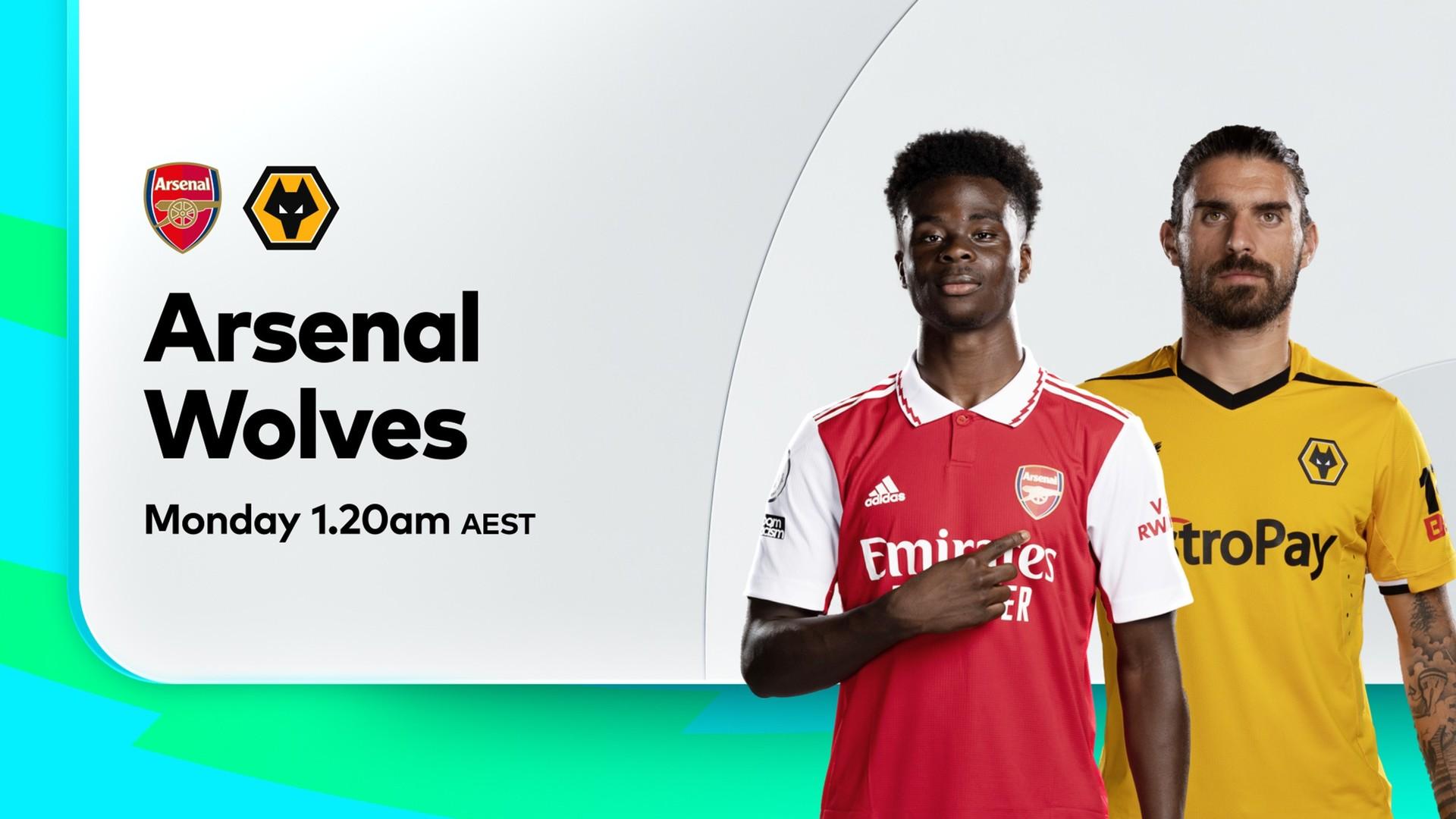 英超第38轮，阿森纳VS狼队，伤停数据要点情报