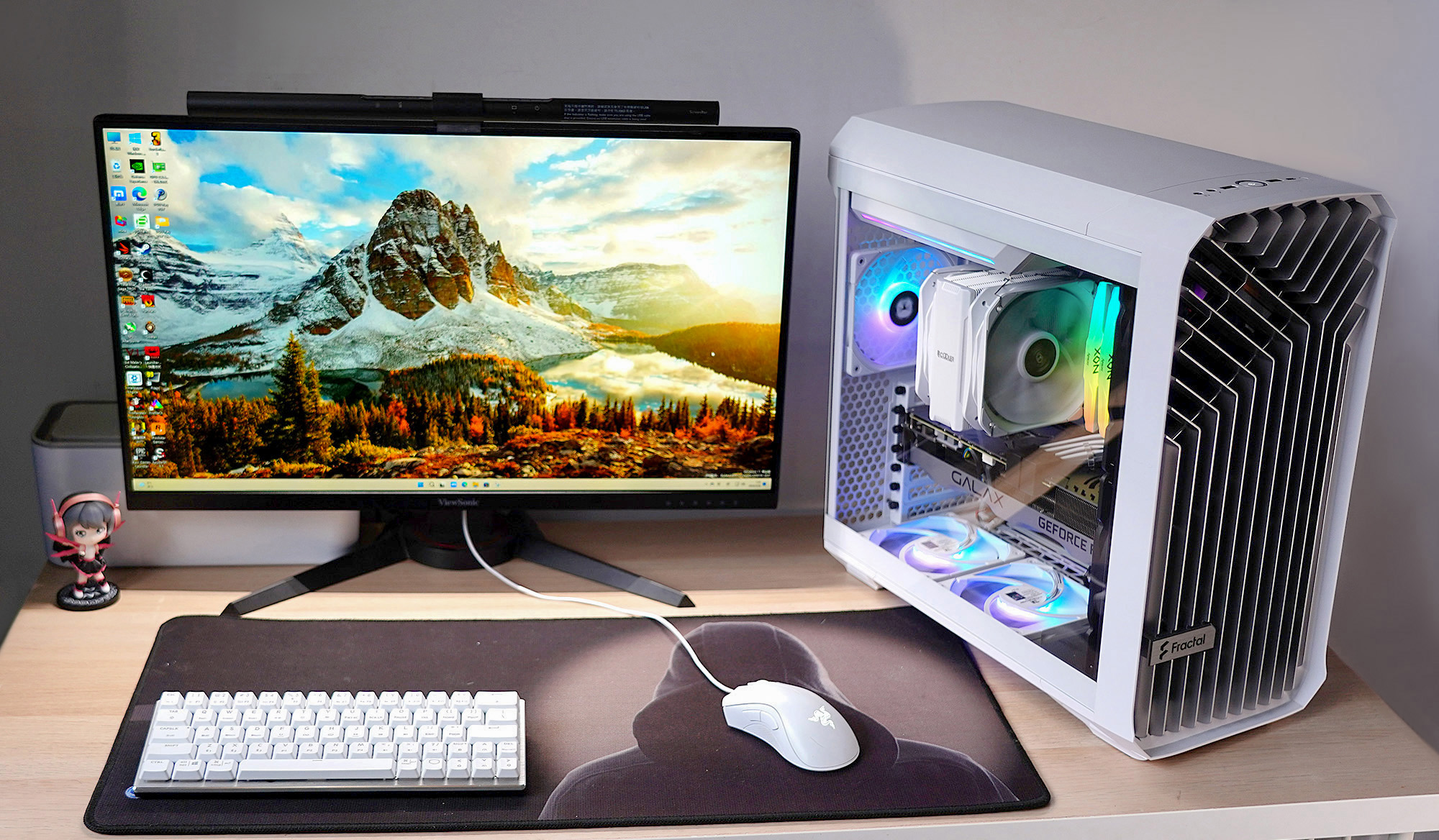 白银经典配色，最强风冷组合，能玩老头环，也是生产力的PC主机