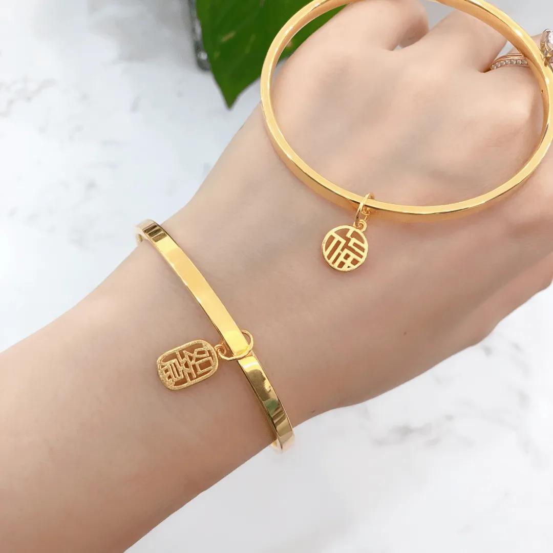 足金古法5d传承手镯可以买吗,5d硬金手镯有什么区别