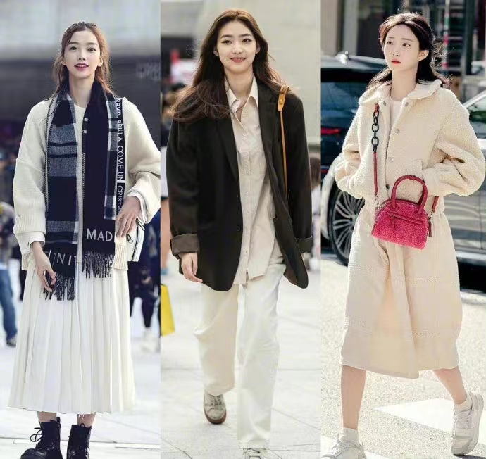 韩国最新街拍冬季穿搭,2020街拍韩国女穿搭真实时尚