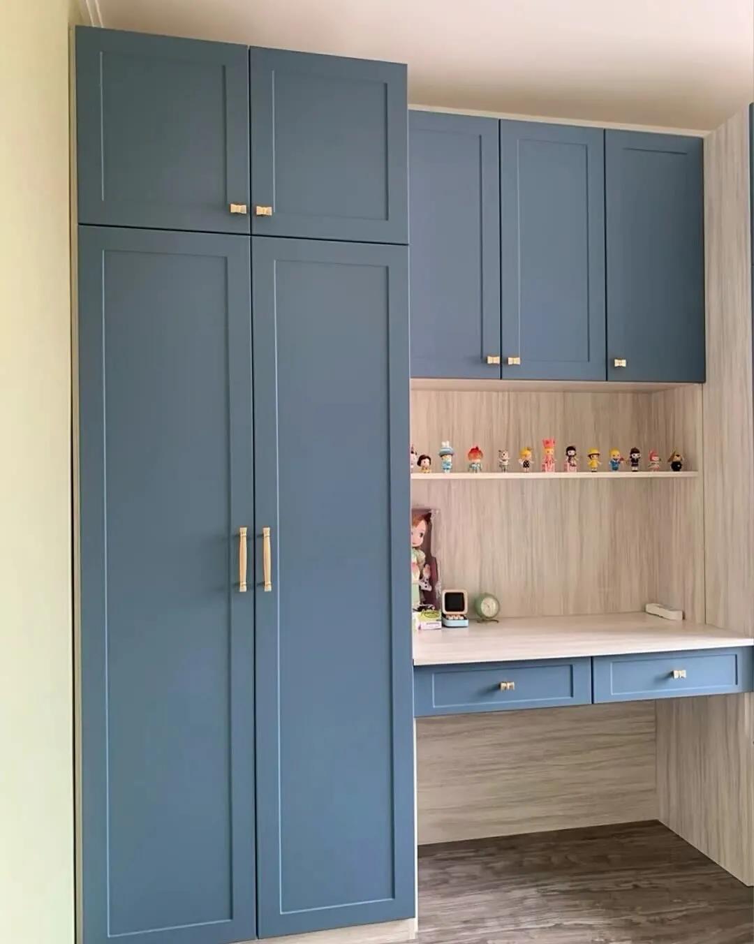 书桌衣柜一体180,儿童房定制书桌衣柜一体