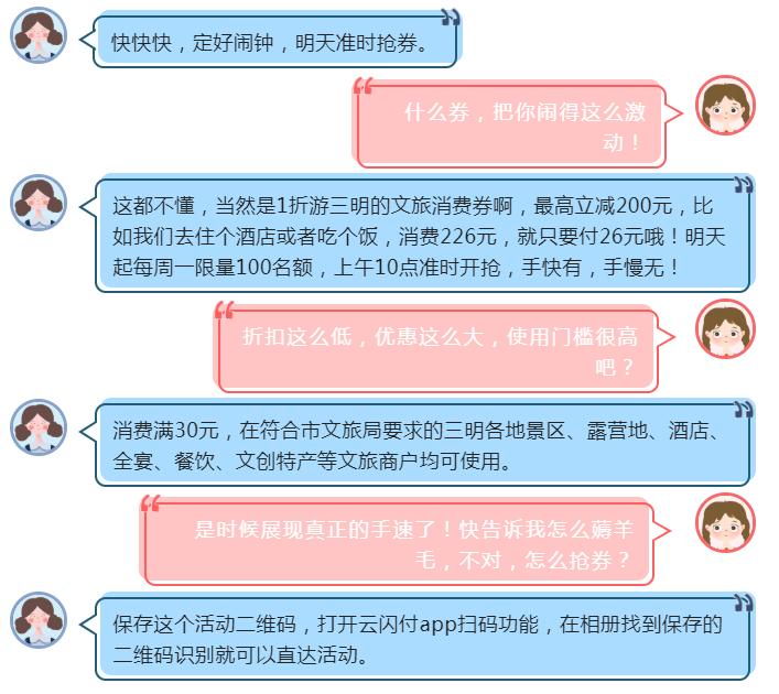 低至一折，文旅双11王炸来袭，第二期“全闽乐购惠游三明”消费券明天发放，抢就对了