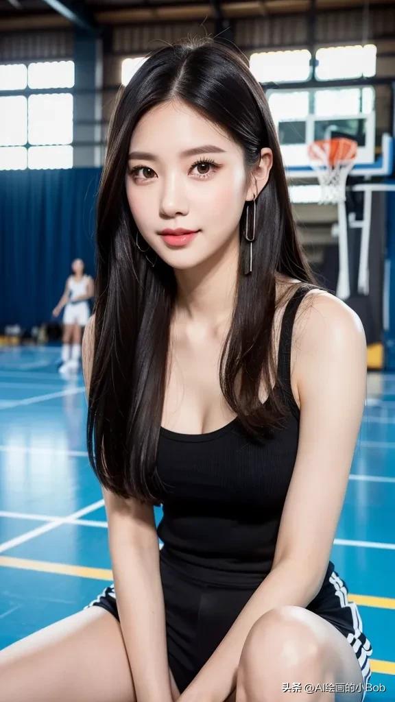 ai画打篮球女生图片,ai绘画女生打篮球教程