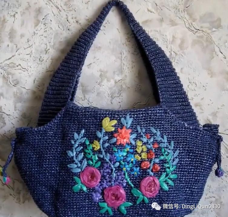 针织包包手工图纸,针织包作品