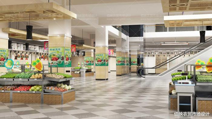 杭州农贸市场改造方案效果图,杭州一弘农贸市场设计