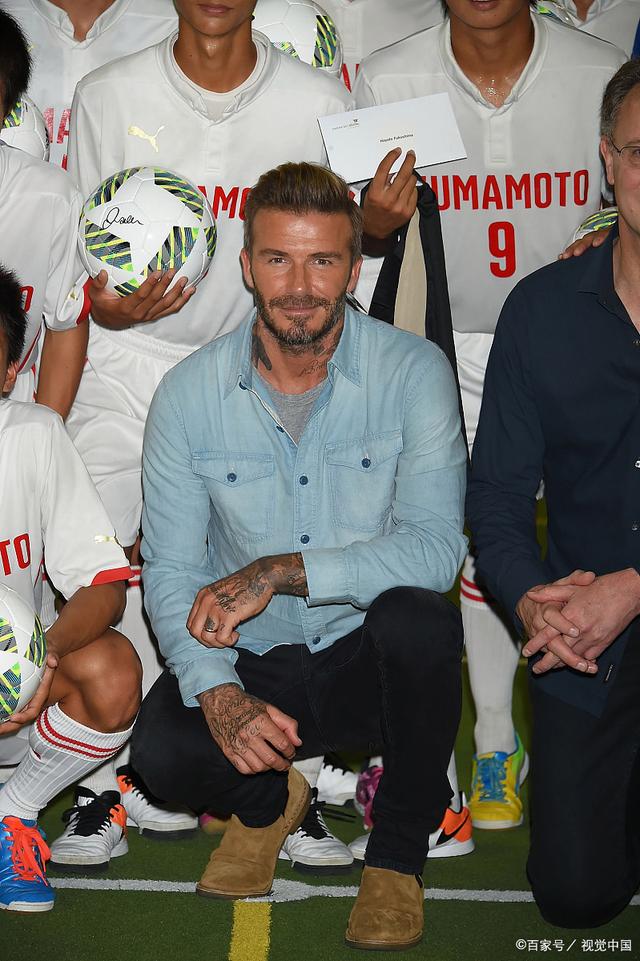 杨颖和贝克汉姆澳门同框,杨颖与贝克汉姆秀英语