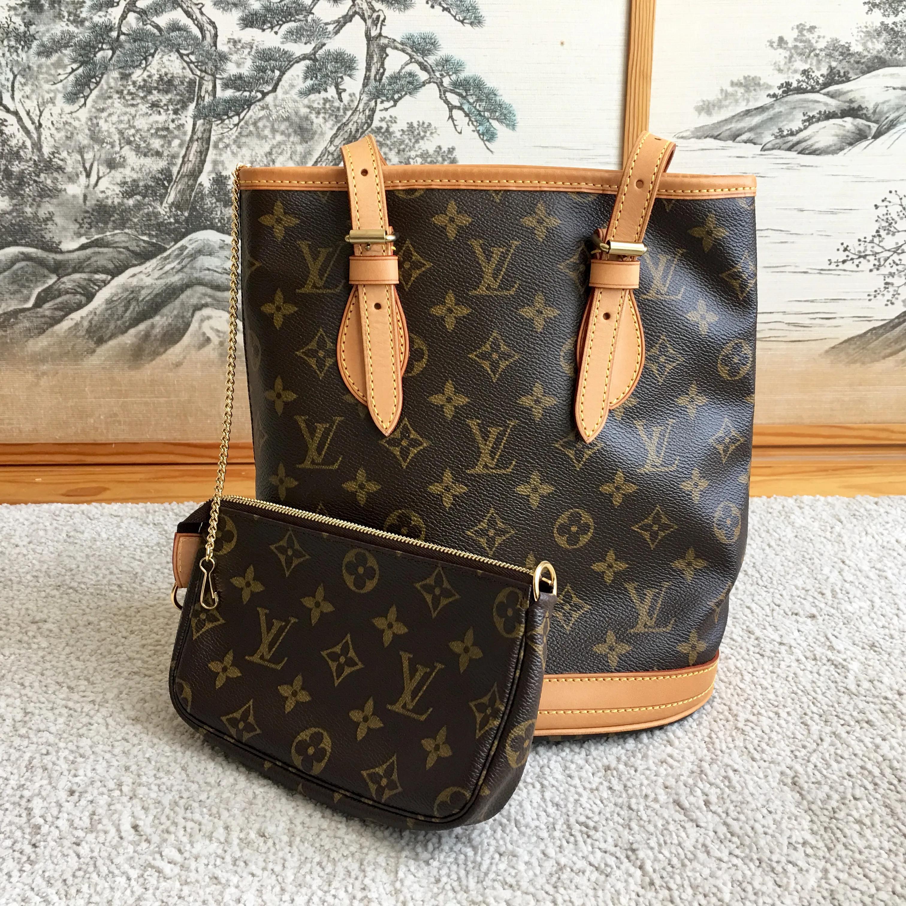 lv水桶包跟中古水桶有什么区别,LV中古小水桶包