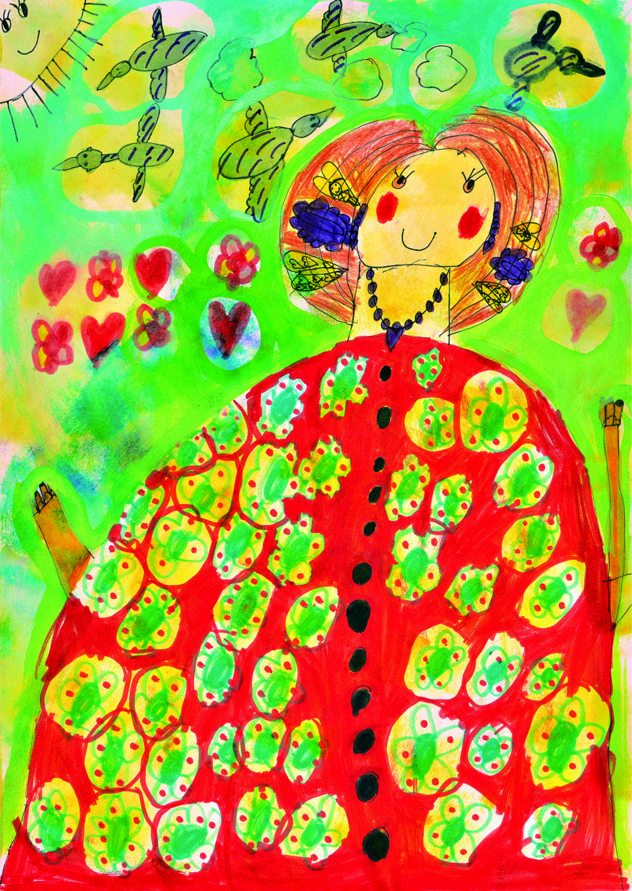 超级好看的儿童画作品,童心画世界绘画作品