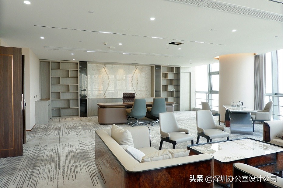 深圳大气装修办公室风格,南山区简约办公室装修设计