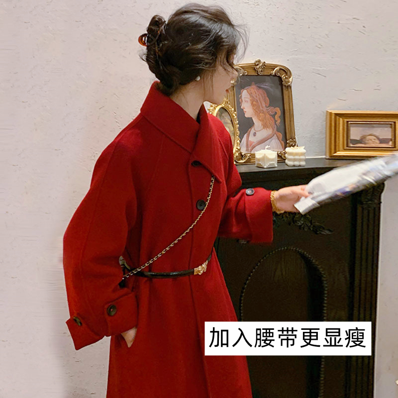 今年必买红色大衣,2023最新款红色大衣