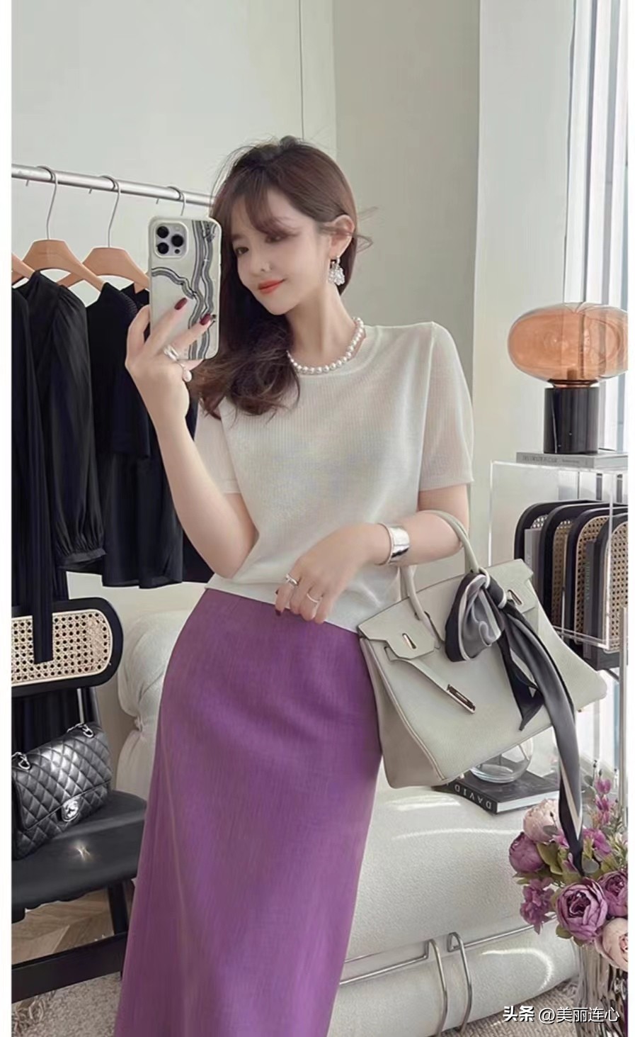 全球十大顶级配色深紫色搭配图片,紫色发色中年女人