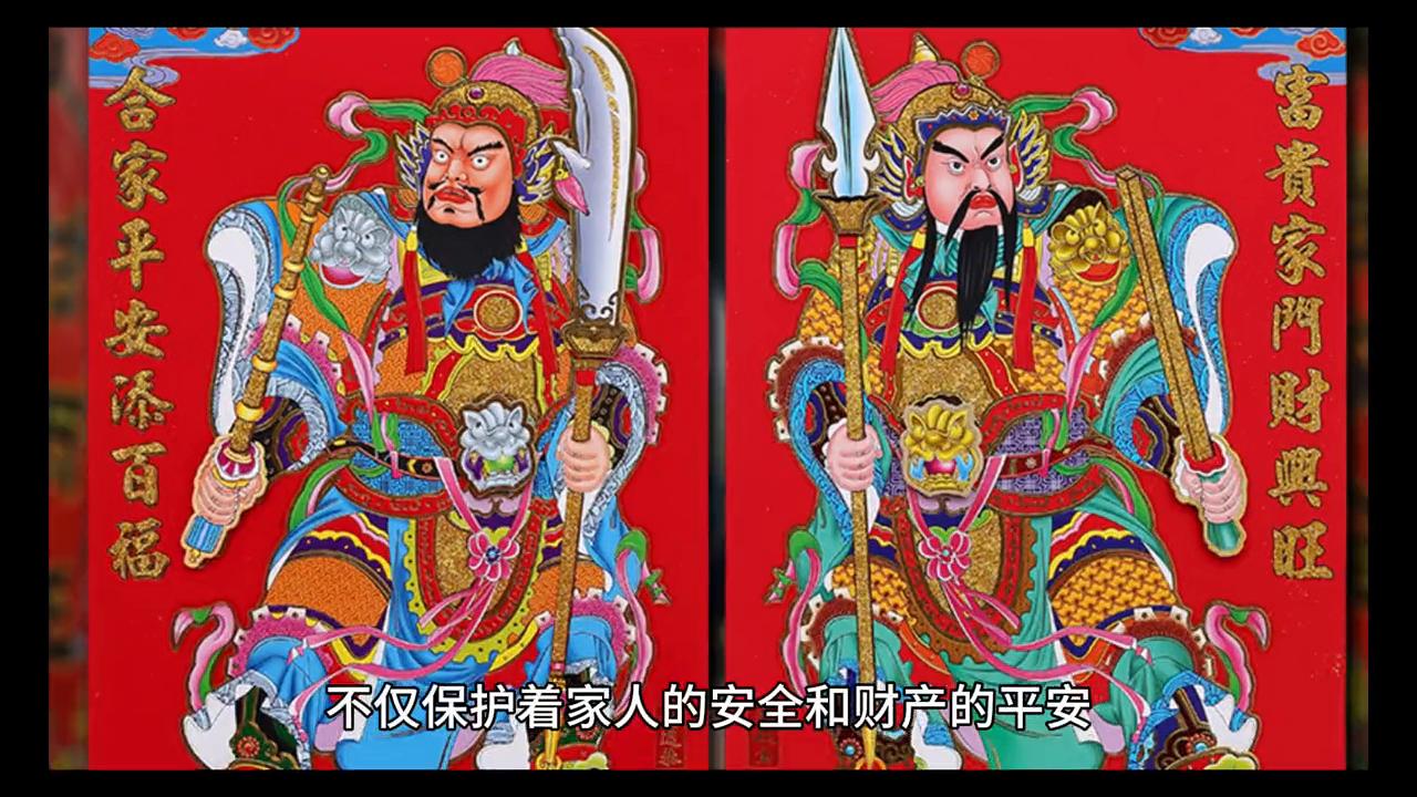 民间流传的门神的名字叫什么,门神寓意着什么