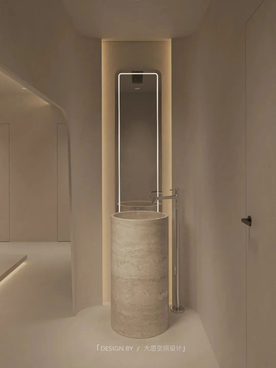 法式奶油风装修美容院,优雅净白空间设计