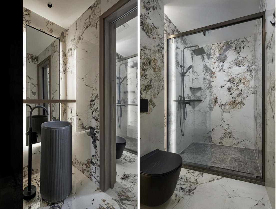 现代简奢空间设计图,245大平层轻奢装修风格