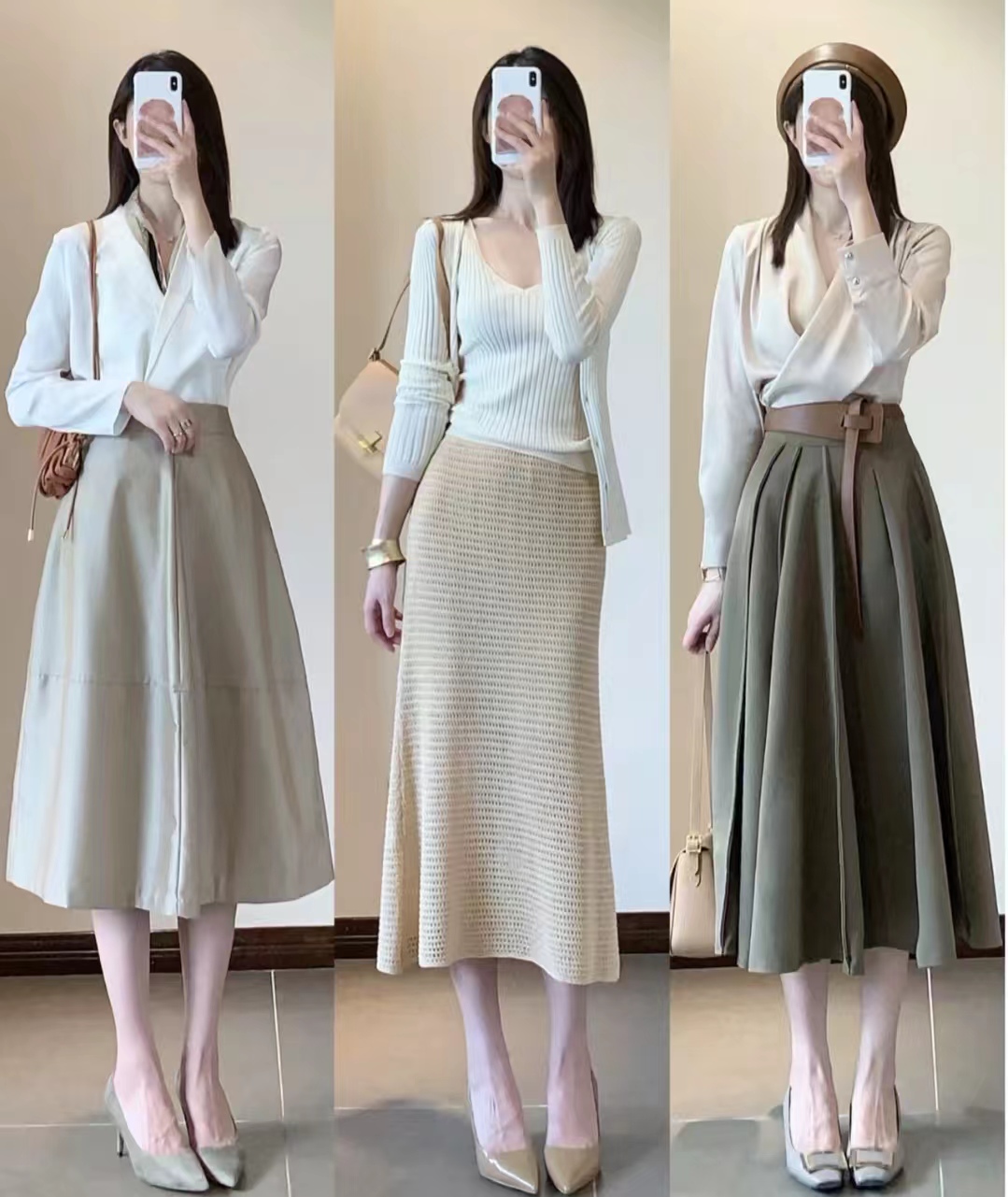 裙子气质高贵优雅知性30岁,有气质的女人都喜欢穿过膝裙