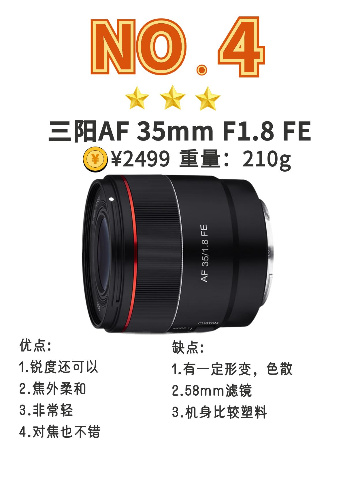 索尼e卡口镜头35mm镜头推荐,适马35mmf1.4索尼e卡口评测