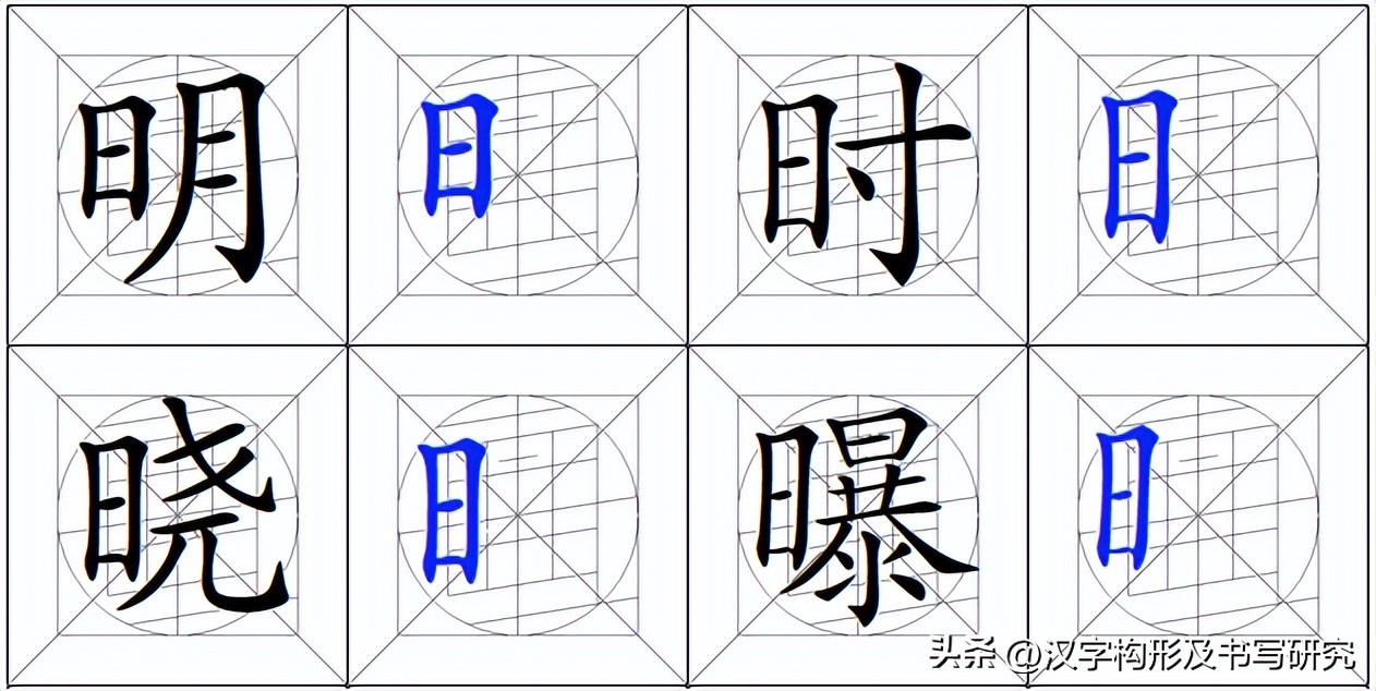 汉字偏旁部首书写规范,偏旁字书写规范
