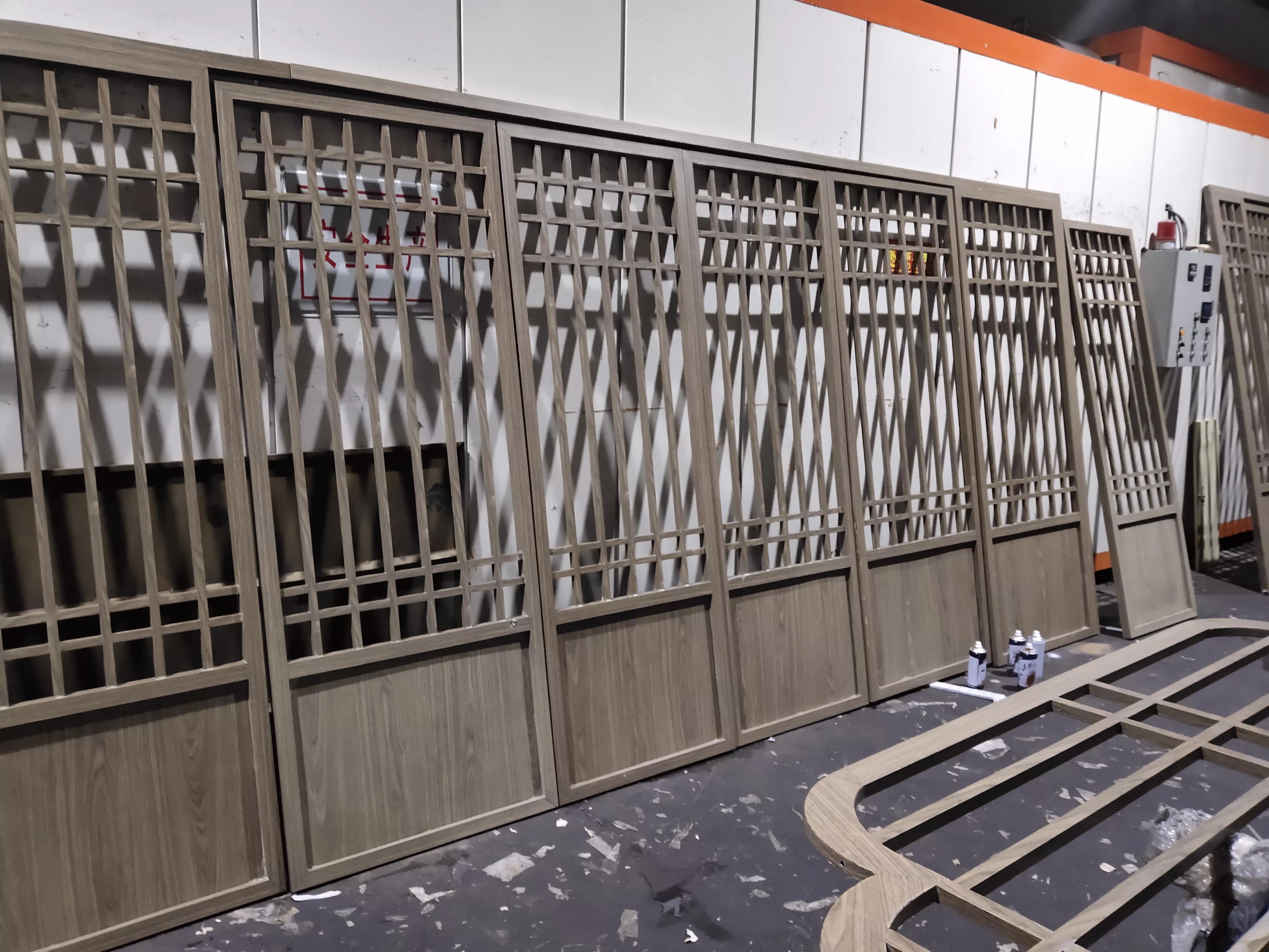 铝格栅庭院,铝合金格栅屏风庭院