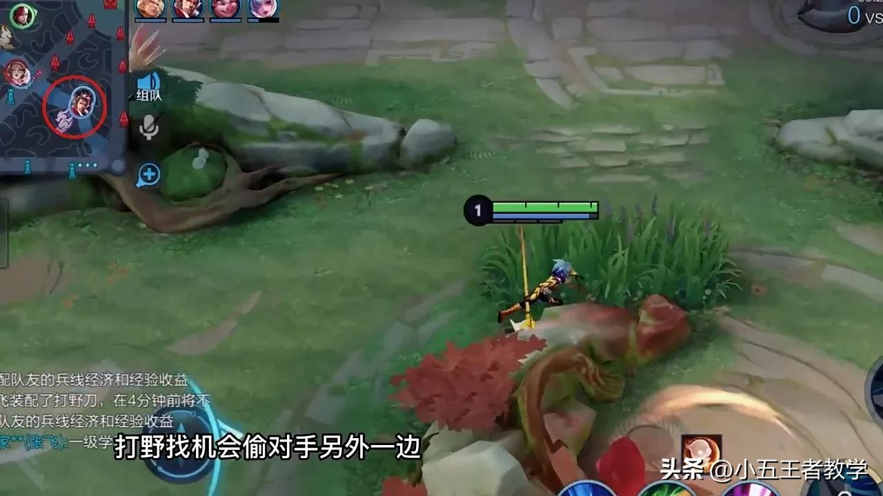 王者荣耀开局必先打蓝buff的打野,王者荣耀不当人打法打野