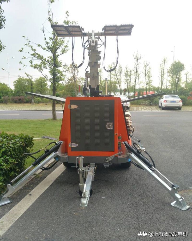 拖车式照明灯塔厂家,拖车式太阳能移动照明灯塔