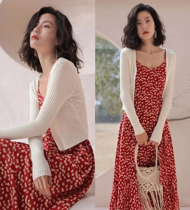 穿来穿去还是黑白配最高级,开衫薄毛衣外套时髦洋气