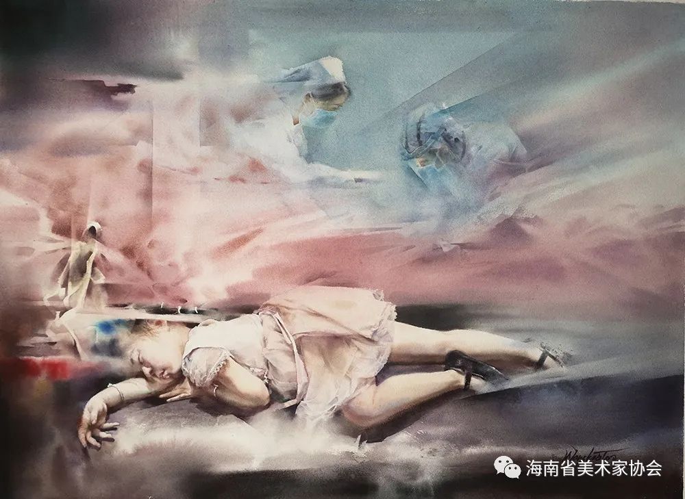 展览在线‖海南省美术家协会“艺”起抗疫网络美术展（五）