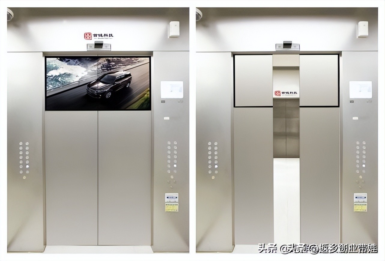 电梯广告屏电梯外面好还是里面好,电梯广告的媒体价值是什么