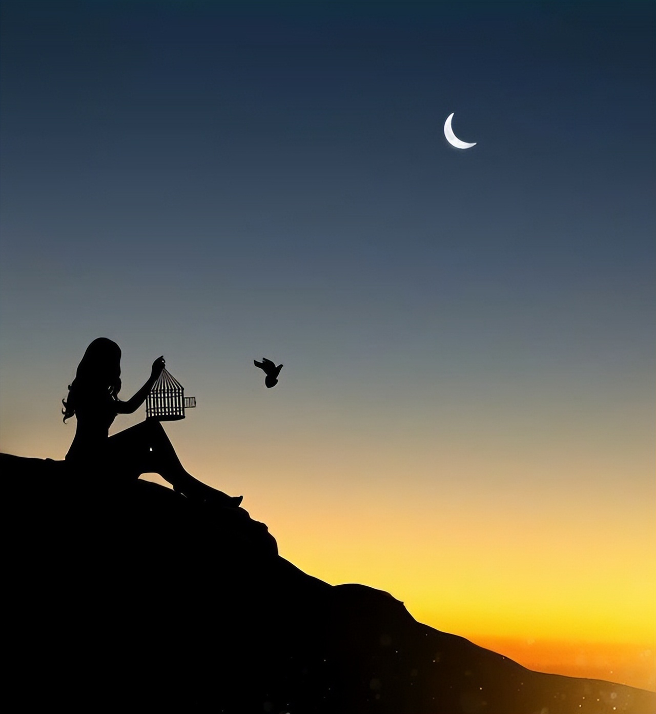 赞美月亮的优美诗句小学生必备,描写月亮或表达思乡之情的诗句