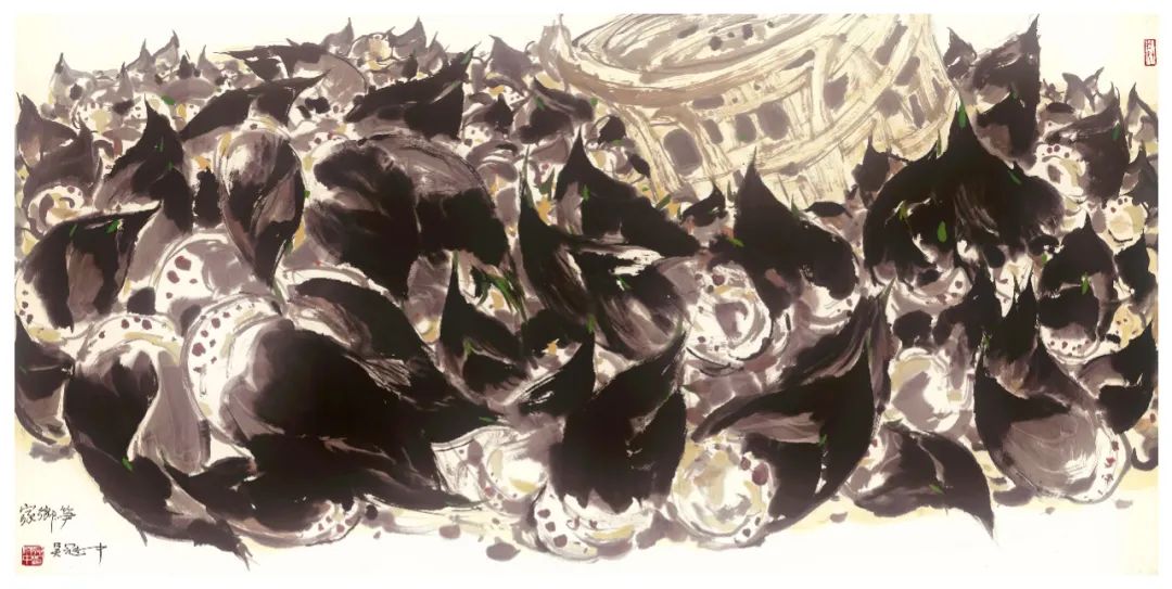 诠释自然之美吴冠中作品欣赏,吴冠中最漂亮的江南山水十幅画