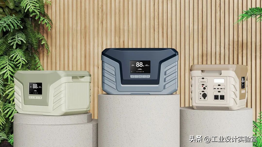 户外移动电源设计平面图标,户外移动电源产品设计