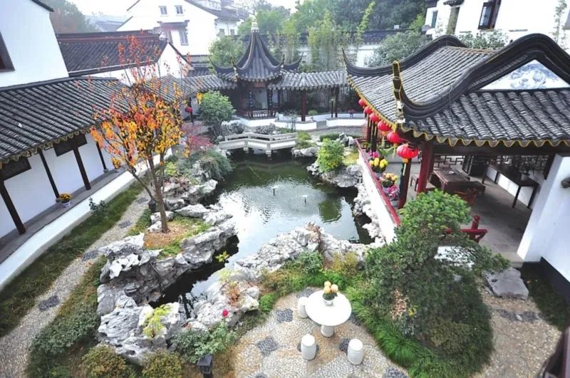 常熟银湖园林古典别墅,常熟四大私家园林