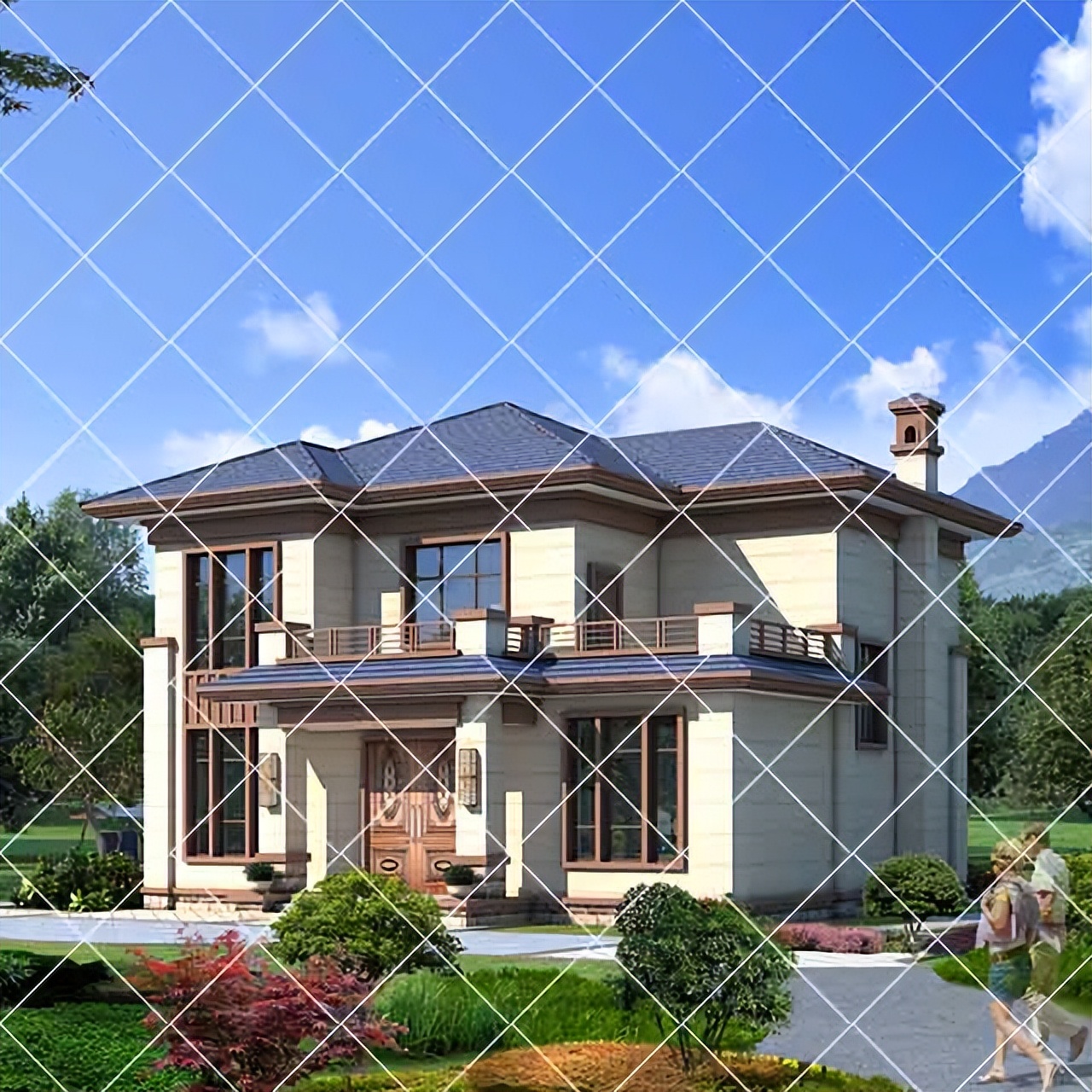 农村自建别墅带柴火灶设计,农村带堂屋柴火灶三层别墅实拍图