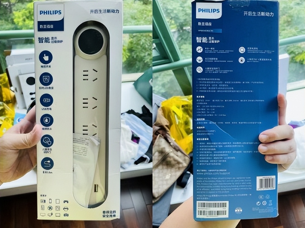 飞利浦滑动插排,飞利浦安全排插