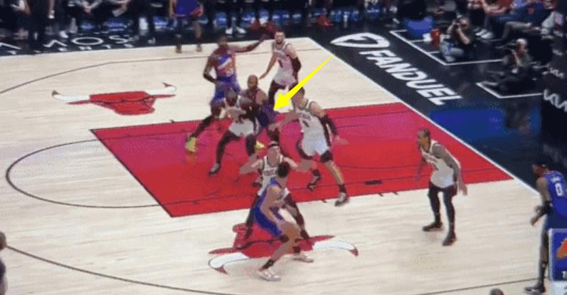 保罗拳打贝弗利,保罗击打贝弗利