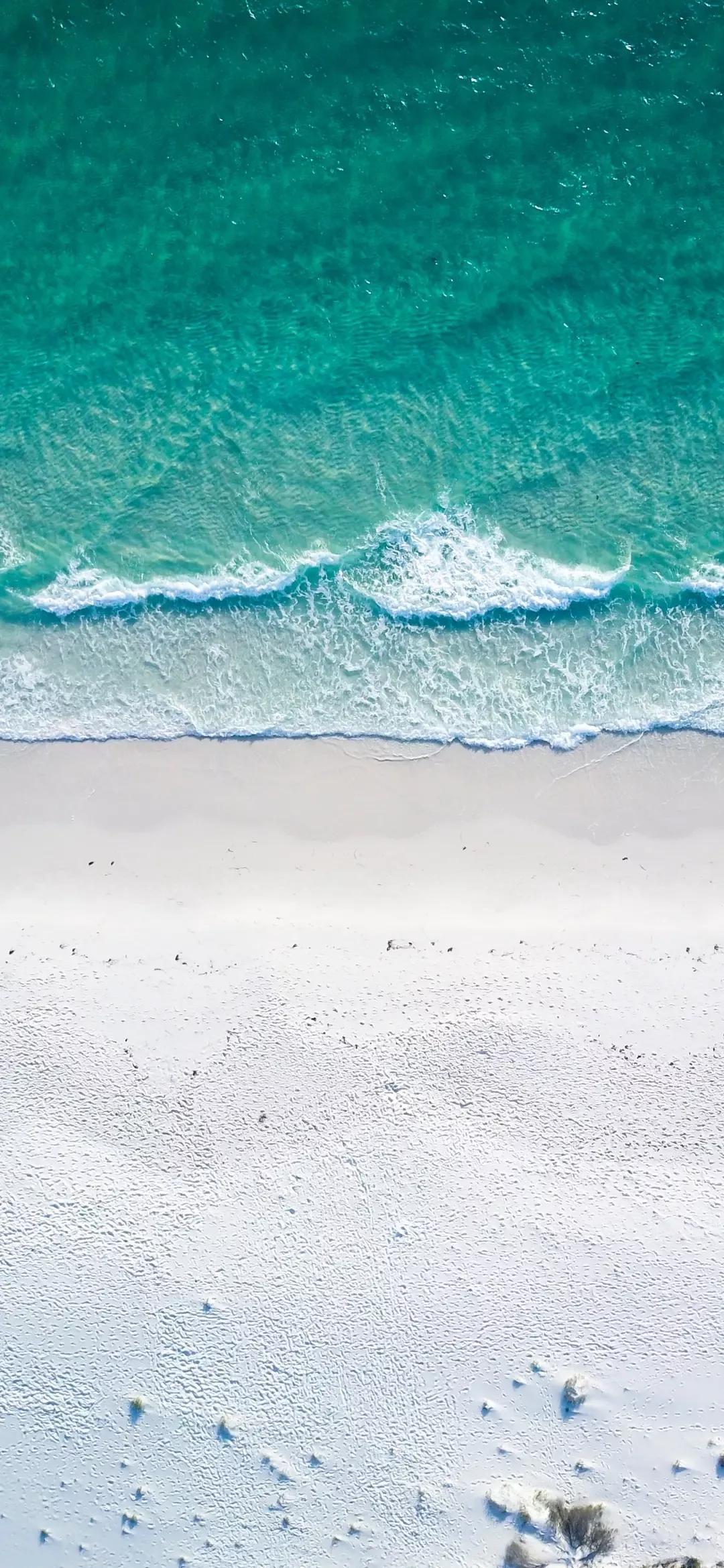大海壁纸｜大海边，守候朝霞，聆听海浪的乐章